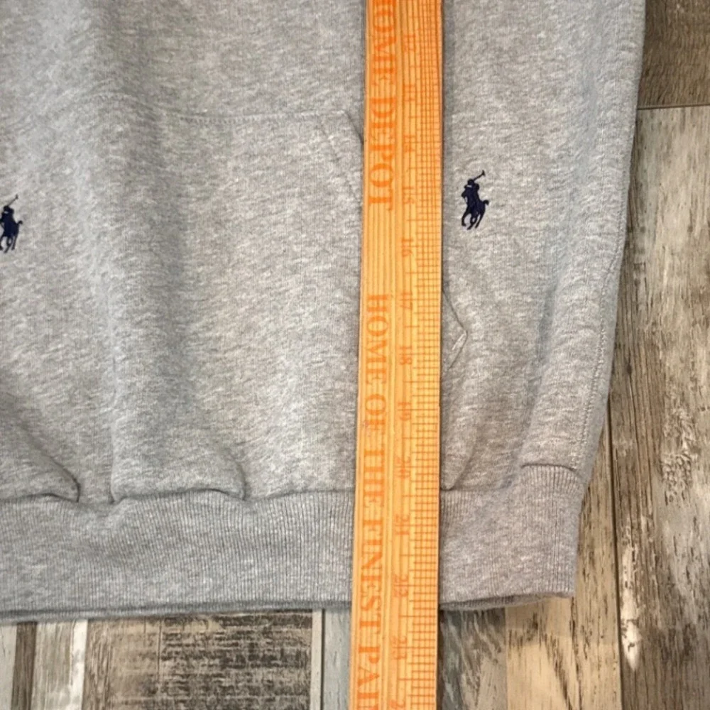 Pink Pony by Ralph‎ Lauren All Over Logo Hoodie Sweatshirt Gray Girls Size Large